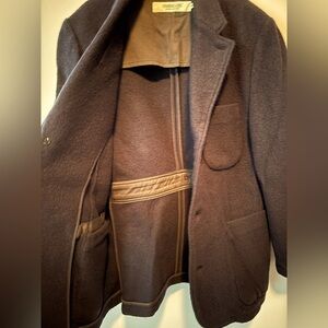 Navy wool Men Blazer Jacket OMNIGOD sz 4 / XL